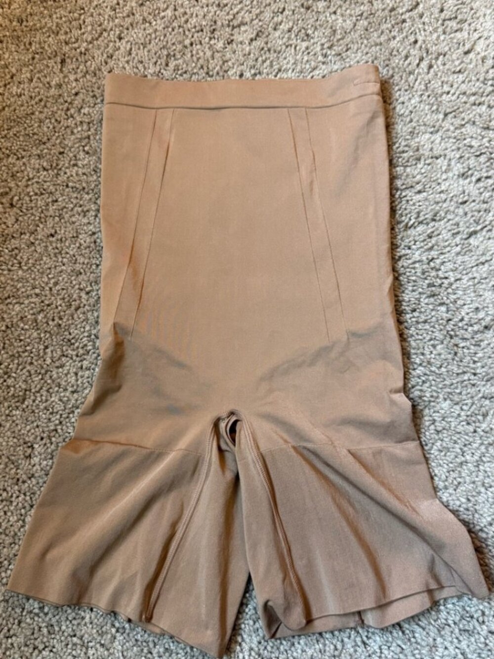 Spanx High Waisted Shapewear Shorts Medium Beige New Without Tags